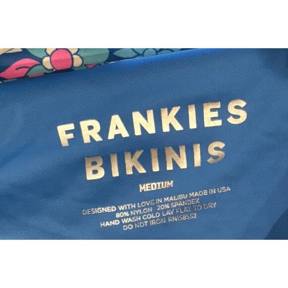 Frankie’s Bikinis Women's Size Medium Tie Side Bikini Floral Print Bikini Bottom - Picture 5 of 6